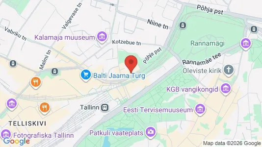 Apartments for rent i Tallinn Kesklinna - kort over placeringen