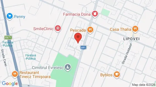 Apartments for rent i Timişoara - kort over placeringen