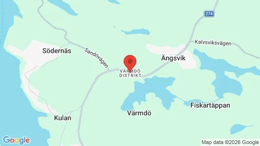 Rooms for rent i Värmdö - kort over placeringen