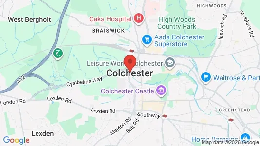 Apartments for rent i Colchester - Essex - kort over placeringen