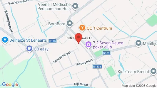 Apartments for rent i Brecht - kort over placeringen