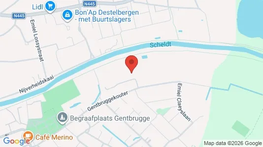 Apartments for rent i Gent Ledeberg - kort over placeringen