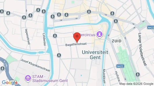 Apartments for rent i Stad Gent - kort over placeringen