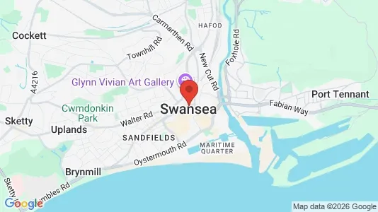 Rooms for rent i Swansea - West Glamorgan - kort over placeringen