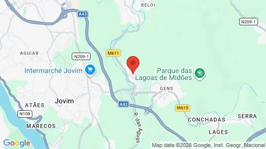 Apartments for rent i Gondomar - kort over placeringen