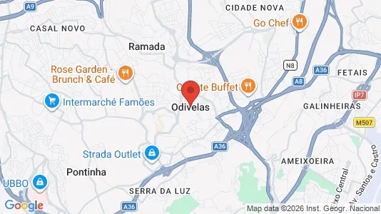 Apartments for rent i Odivelas - kort over placeringen
