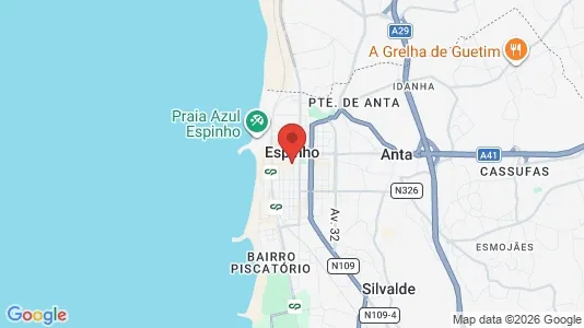 Houses for rent i Espinho - kort over placeringen