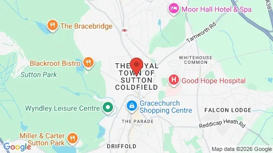 Apartments for rent i Sutton Coldfield - West Midlands - kort over placeringen