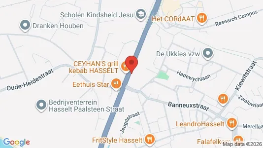Apartments for rent i Hasselt - kort over placeringen