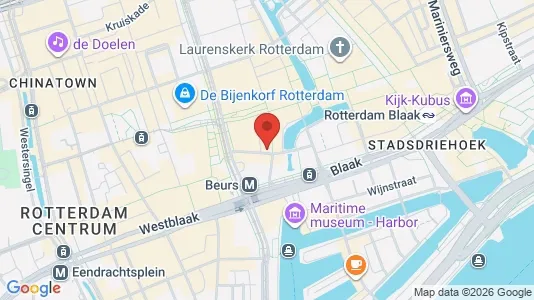 Apartments for rent i Rotterdam Centrum - kort over placeringen