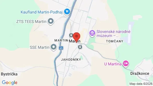 Apartments for rent i Martin - kort over placeringen