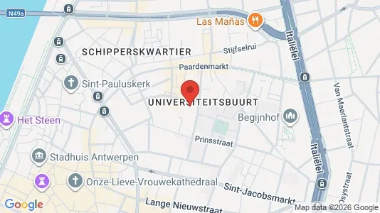 Apartments for rent i Stad Antwerp - kort over placeringen