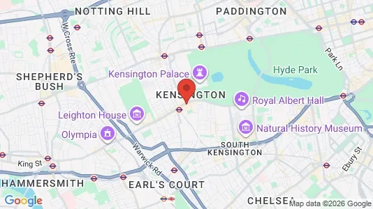 Apartments for rent i London W8 - kort over placeringen
