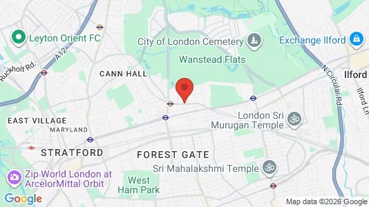 Apartments for rent i London E7 - kort over placeringen