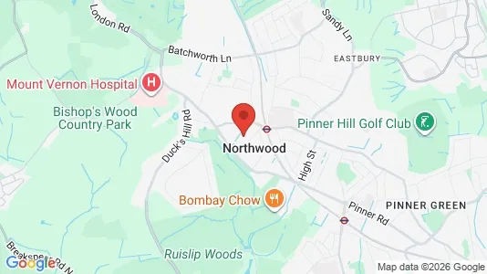Apartments for rent i Northwood - Middlesex - kort over placeringen