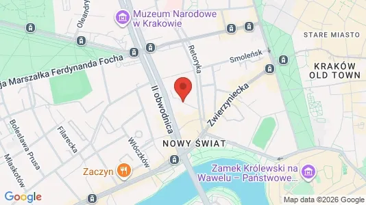 Rooms for rent i Kraków Krowodrza - kort over placeringen