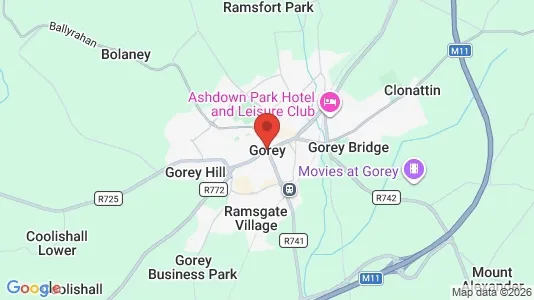 Apartments for rent i Gorey - kort over placeringen