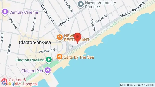 Apartments for rent i Clacton-on-Sea - Essex - kort over placeringen