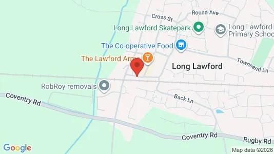 Apartments for rent i Rugby - Warwickshire - kort over placeringen