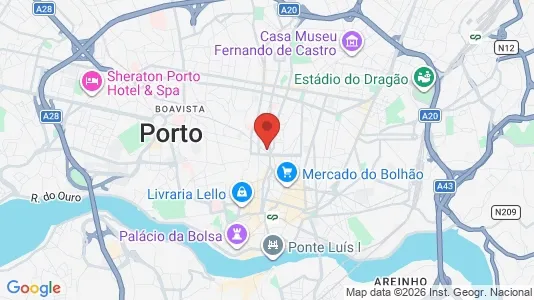 Rooms for rent i Porto Cedofeita, Santo Ildefonso, Sé, Miragaia, São Nicolau e Vitória - kort over placeringen