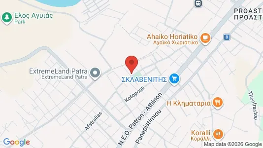 Apartments for rent i Patras - kort over placeringen