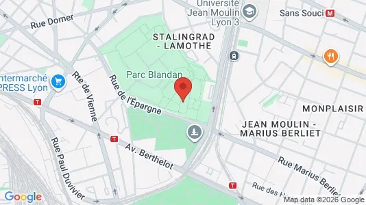 Apartments for rent i Lyon - kort over placeringen
