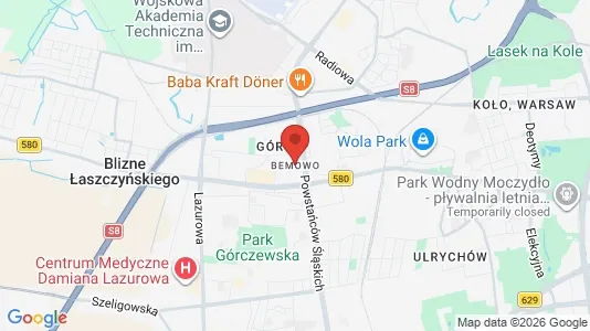 Apartments for rent i Warszawa Bemowo - kort over placeringen