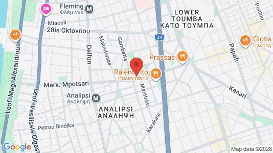 Apartments for rent i Thessaloniki - kort over placeringen
