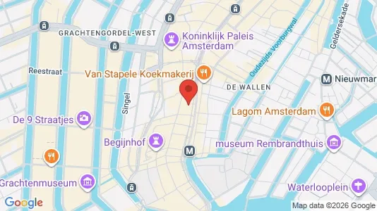Apartments for rent i Amsterdam Centrum - kort over placeringen