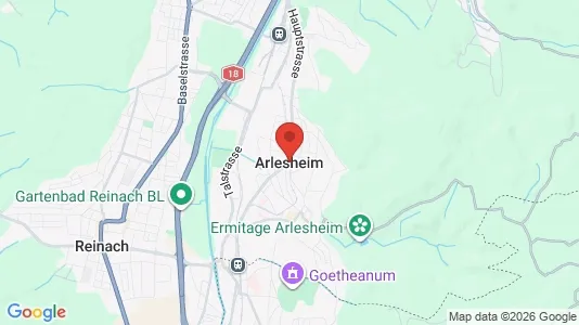 Apartments for rent i Arlesheim - kort over placeringen