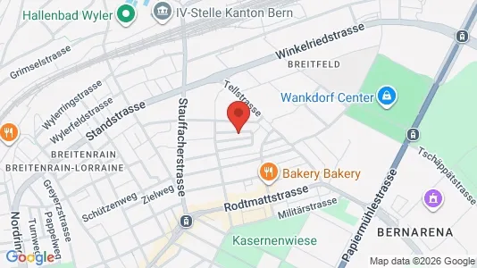 Apartments for rent i Bern-Mittelland - kort over placeringen