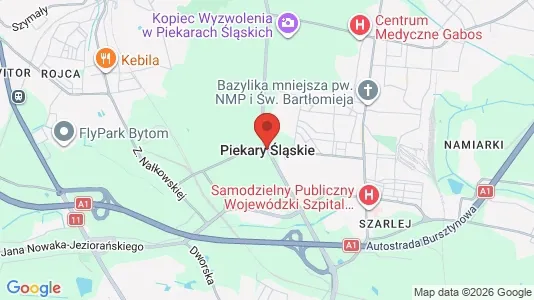 Houses for rent i Piekary Śląskie - kort over placeringen