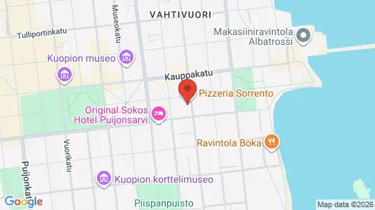 Apartments for rent i Kuopio - kort over placeringen