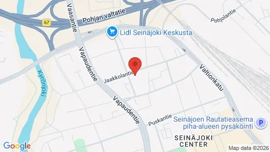 Apartments for rent i Seinäjoki - kort over placeringen