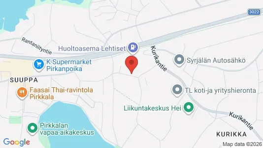 Apartments for rent i Pirkkala - kort over placeringen