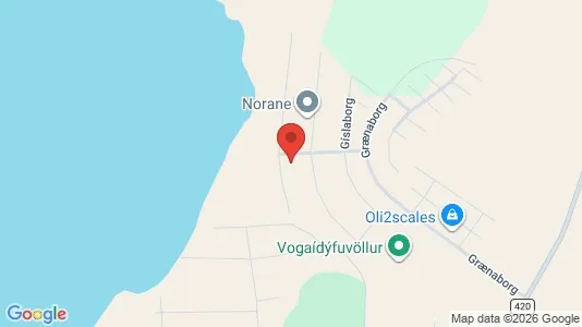 Apartments for rent i Vogar - kort over placeringen
