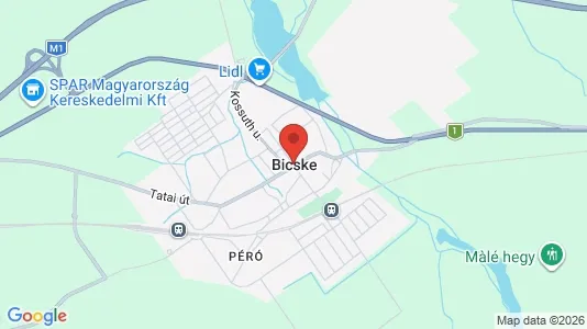 Houses for rent i Bicskei - kort over placeringen