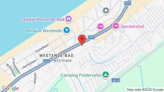 Apartments for rent i Middelkerke - kort over placeringen