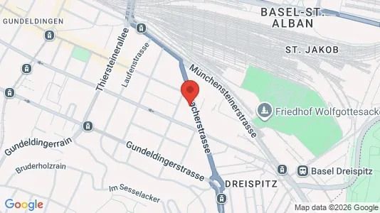 Apartments for rent i Basel-Stadt - kort over placeringen