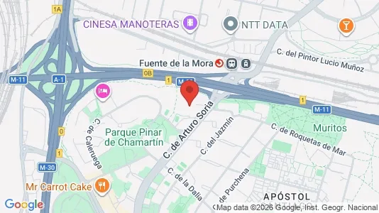 Apartments for rent i Madrid Hortaleza - kort over placeringen