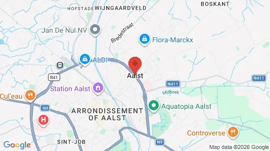 Apartments for rent i Aalst - kort over placeringen