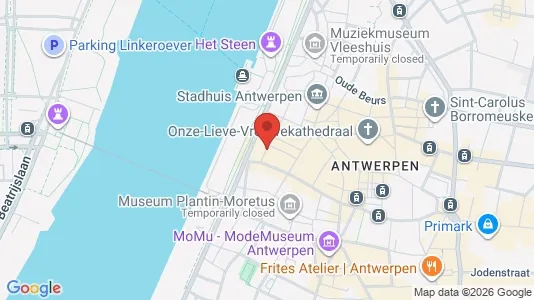 Apartments for rent i Stad Antwerp - kort over placeringen