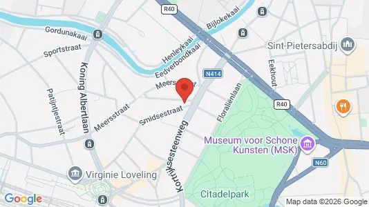 Apartments for rent i Stad Gent - kort over placeringen
