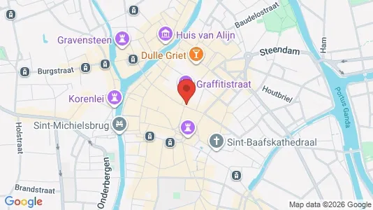 Apartments for rent i Stad Gent - kort over placeringen