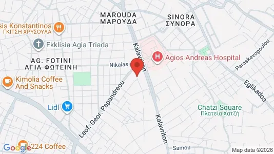 Apartments for rent i Patras - kort over placeringen