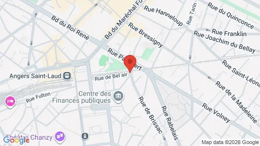 Apartments for rent i Angers - kort over placeringen