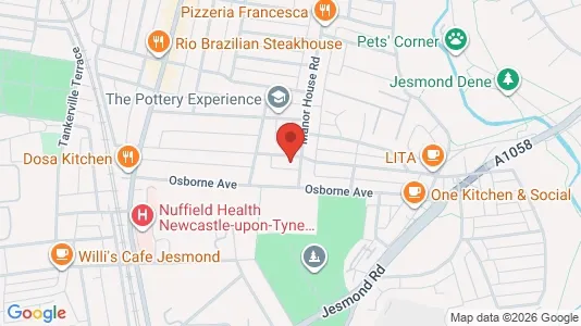 Apartments for rent i Newcastle upon Tyne - Tyne and Wear - kort over placeringen