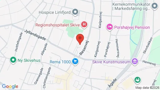 Apartments for rent i Skive - kort over placeringen
