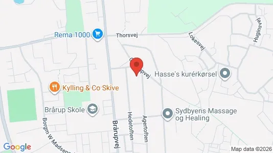 Apartments for rent i Skive - kort over placeringen
