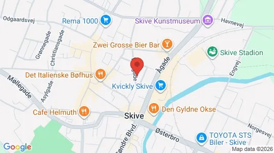 Apartments for rent i Skive - kort over placeringen